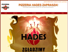 Tablet Screenshot of pizzeriahades.pl